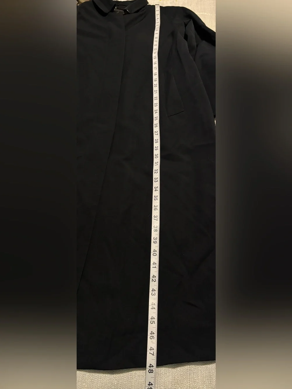 Burberry London Black Trench Coat Nova Check Removable Wool Liner Size 10R Long - Picture 13 of 16
